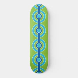 Blauw / Groene Cirkels skateboards