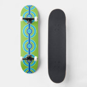 Blauw / Groene Cirkels skateboards (Voorkant)