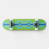 Blauw / Groene Cirkels skateboards (Horizontaal)