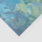 Blauw Groene Dragonfly Bloemen Decoupage Tissuepapier (Detail)