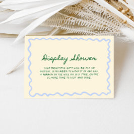 Blauw Groene Fantasievolle Handgeschreven Beurt Do Informatiekaartje