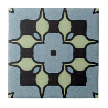  blauw-groene geometrische kunst