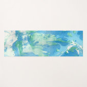 Blauw-groene, korte Sjabloon voor design Yogamat (Voorkant (horizontaal))