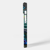 Blauw groene mot iPhone / iPad case (Achterkant / Links)