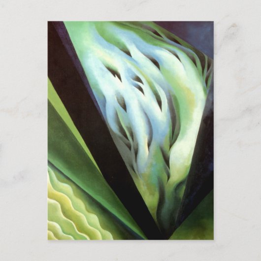 Blauw-groene muziek briefkaart (Voorkant)