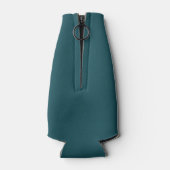 Blauw Groene Naam Initialen Fleskoeler Flesjeskoeler (Achterkant)
