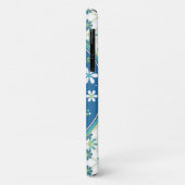 Blauw Groene Olifant Bloemen Case-Mate iPhone Case (Achterkant/links)