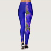 Blauw groene Paarse schildpad Leggings (Achterkant)