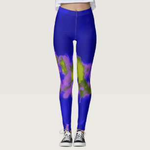 Blauw groene Paarse schildpad Leggings