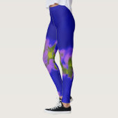 Blauw groene Paarse schildpad Leggings (Links)