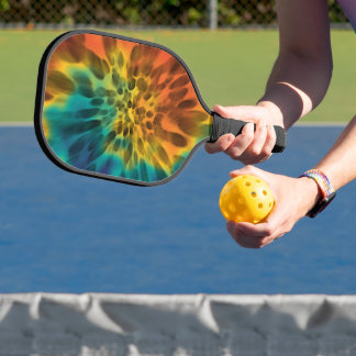 Blauw-groene Paarse Sinaasappel-gele witte tintelk Pickleball Paddle