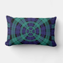 BLAUW GROENE RADIAL PLAID