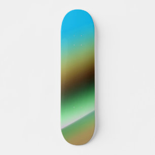 Blauw groene regenboog abstract textuurpatroon kun persoonlijk skateboard
