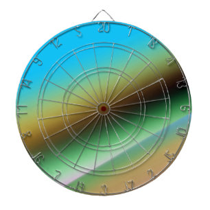 Blauw groene regenboog abstracte textuur patroon k dartbord