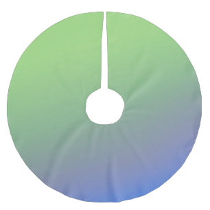 Blauw groene regenboog abstracte textuur patroon k kerstboom rok