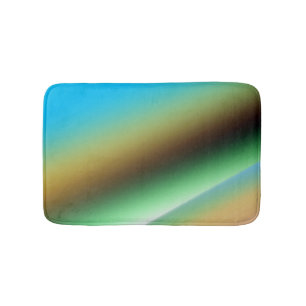 Blauw groene regenboog abstracte textuurpatroon ku badmat