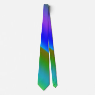 Blauw groene regenboog abstracte textuurpatroon ku stropdas