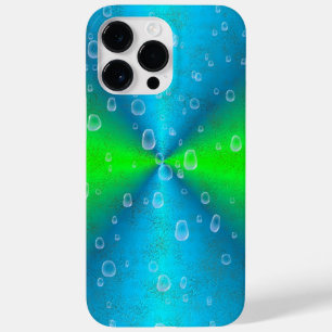 Blauw Groene Regenboog in Elephant Skin Leather Op Case-Mate iPhone Case