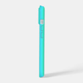 Blauw Groene Regenboog Strepen iPhone 15 Case (Linkerkant)
