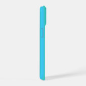 Blauw Groene Regenboog Strepen iPhone 15 Case (Rechterkant)