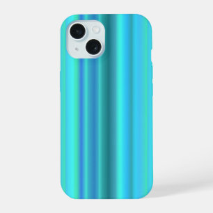 Blauw Groene Regenboog Strepen iPhone 15 Case