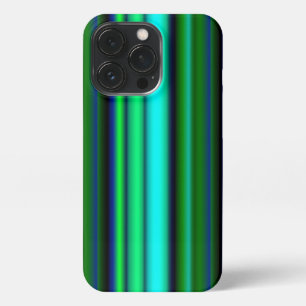Blauw Groene Regenboog Strepen iPhone 13 Pro Hoesje
