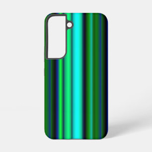 Blauw Groene Regenboog Strepen Samsung Galaxy Hoesje