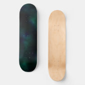Blauw groene Star Alien Celestial achtergrond Persoonlijk Skateboard (Voorkant)