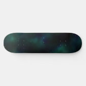 Blauw groene Star Alien Celestial achtergrond Persoonlijk Skateboard (Horizontaal)