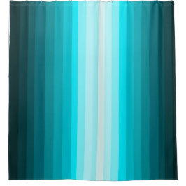 Blauw Groene Stripes Shower Curtain Douchegordijn