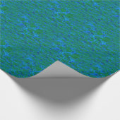 Blauw Groene Texturen Vis in het Zee Verpakkingsdo Cadeaupapier (Hoek)