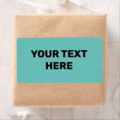 BLAUW GROENE TEXTUUR EENVOUDIG MINIMAAL TEKSTSTIJL ETIKET (Insitu)