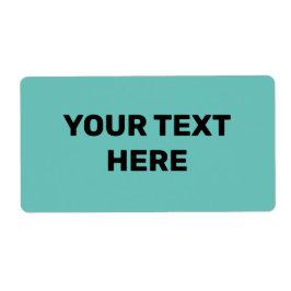 BLAUW GROENE TEXTUUR EENVOUDIG MINIMAAL TEKSTSTIJL ETIKET