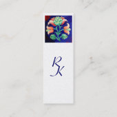 BLAUW GROENE VLOEISTOF, Roze aanjager, wit Pearl Mini Visitekaartje (Achterkant)