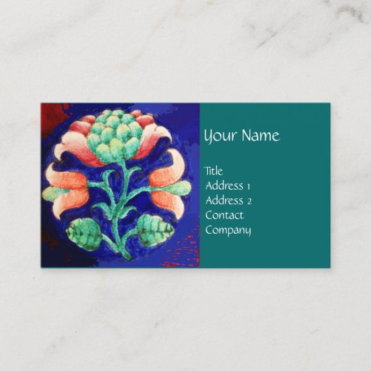 BLAUW GROENE VLOERING/Stileer Roze aanjager Visitekaartje (Voorkant)