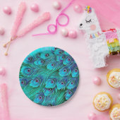 Blauw-groene voetnootartikelen Borden Papieren Bordje (Feest)