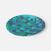 Blauw-groene voetnootartikelen Borden Papieren Bordje (Gekanteld)