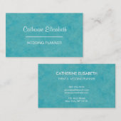 Blauw/groene Waterverf was het Schilderen, 2-zijdi Visitekaartje (Voorkant / Achterkant)