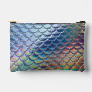 Blauw Groene Zeemeermin Vis Schalen Holografische  Etui