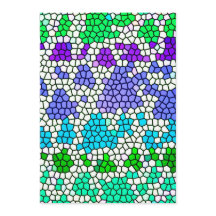 BLAUW GROENWITTE OCEAAN MOSAIC DIGITAL BACKGR