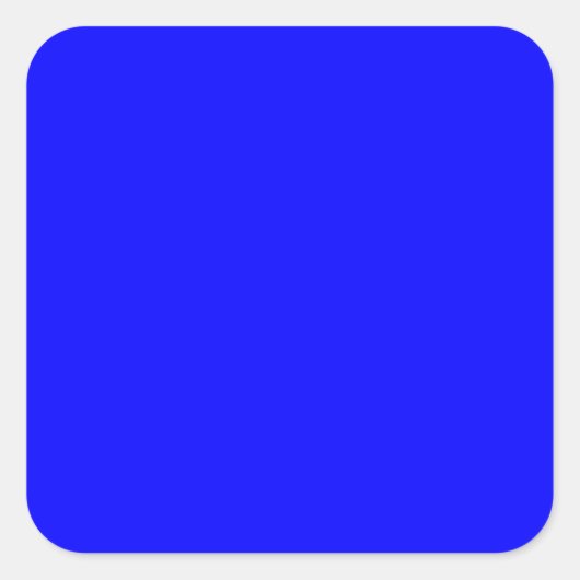 Blauw groot vierkante sticker (Voorkant)