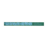 Blauw groovy bloemmotief (Individueel)