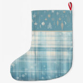 Blauw Grote Kerstsok (Achterkant)