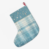 Blauw Grote Kerstsok (Achterkant (Hangend))