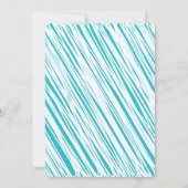 Blauw Grote Schets Één Baby Jongen Eerste Verjaard Kaart (Achterkant)