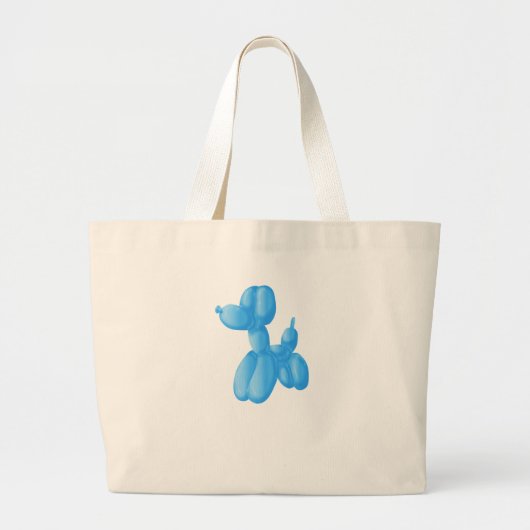Blauw Grote Tote Bag (Voorkant)