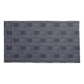 blauw grunge Amerikaanse vlag dubbele patroon Kussensloop (Achterkant-Links)