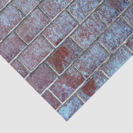 blauw grunge baksteen tissuepapier (Detail)