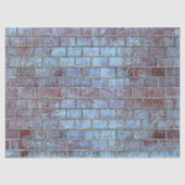 blauw grunge baksteen tissuepapier (Voorkant)