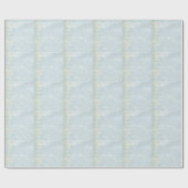 Blauw Grunge Kunst Pagina Cadeaupapier (Vlak)